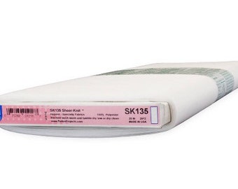 5 yards pellon sk135 sheer-knit lightweight fusible interfacing 20” width