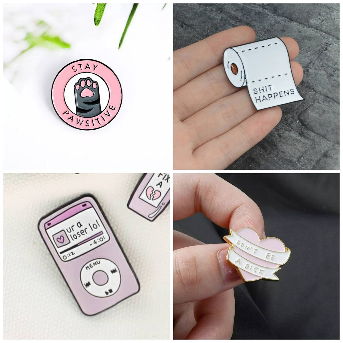 Funny Enamel Pin Badge / Badges Adult Humour 18 Sweary Etsy