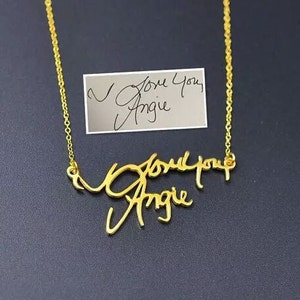 Signature Necklace • Custom Name Necklace • Name Necklace • Gift For Her • Minimalist Necklace • Gold Name Necklace..