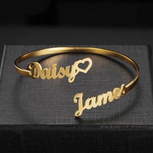 Double Name Bracelet • Custom Name Bracelet • Name Bracelet • Gift For Her • Bridesmaid Bracelet • Personalized Name Bracelet.