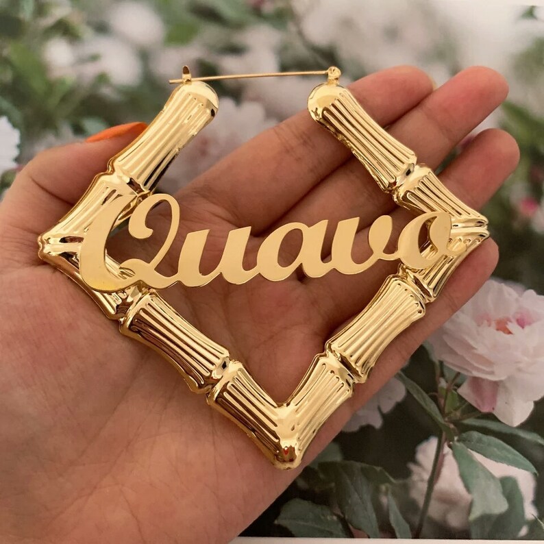 bamboo earrings square