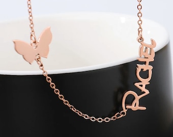 Name Necklace • Custom Name Necklace • Gold Name Necklace • Gift For Her • Minimalist Necklace • Personalized Jewelry • Custom Necklace.