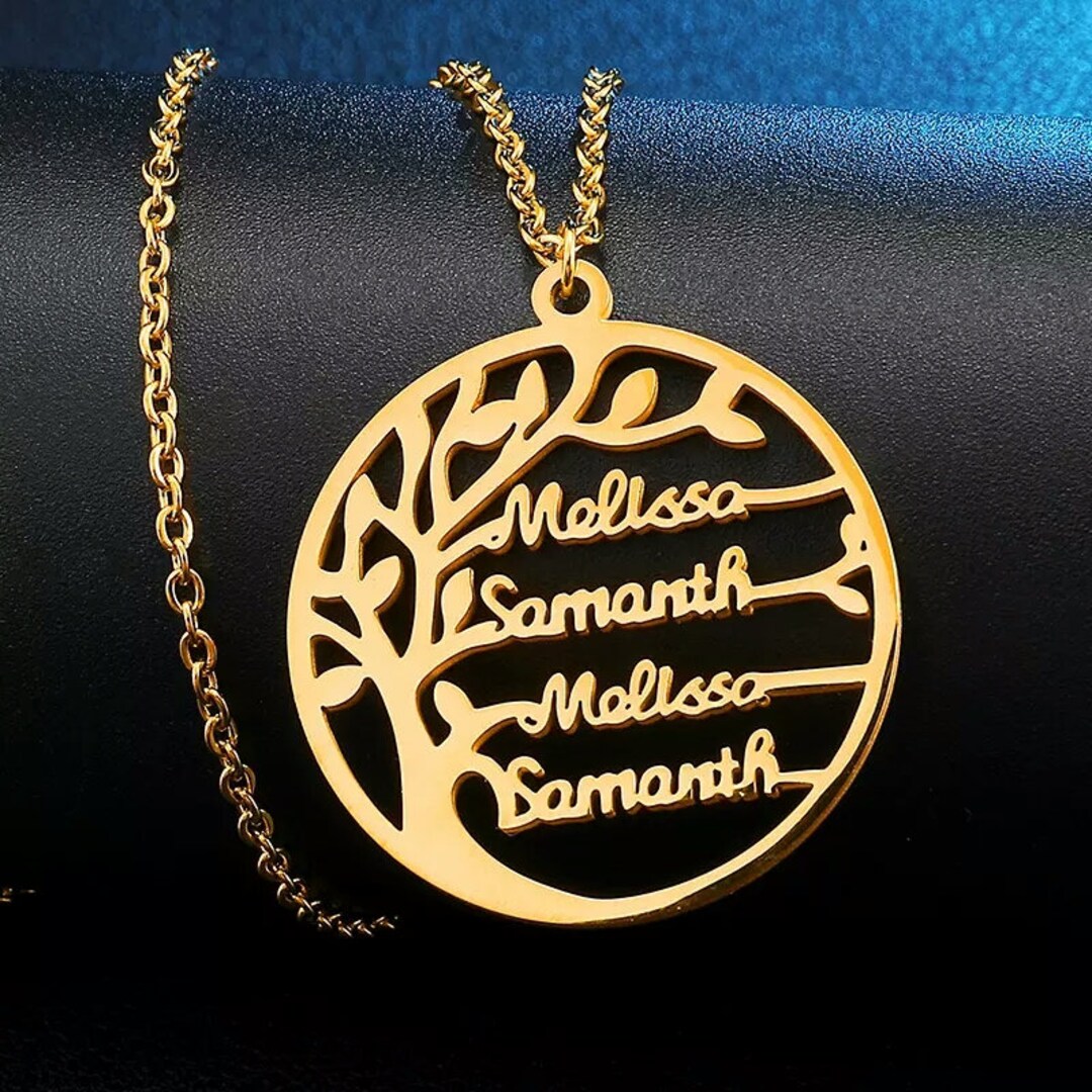 Family Name Necklace • Custom Name Necklace • Name Necklace •gift for ...