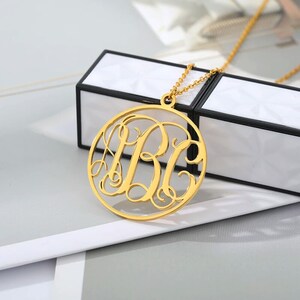 Monogram Necklace • Custom Name Necklace • Name Necklace • Gift For Her • Minimalist Necklace • Personalized Necklace • Custom Necklace.