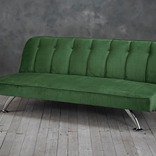 Brighton Sofa Bed Green Velvet Etsy UK