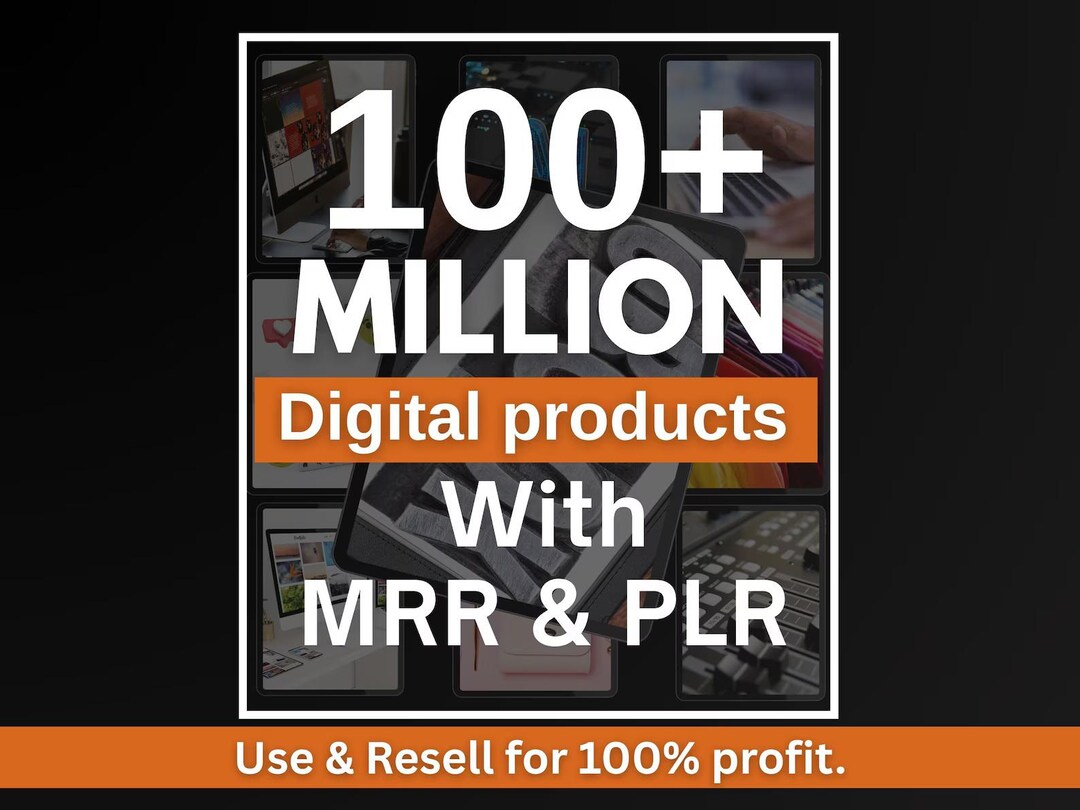 100 Million+ Digital Products Bundle | MRR PLR for Passive Income - Etsy