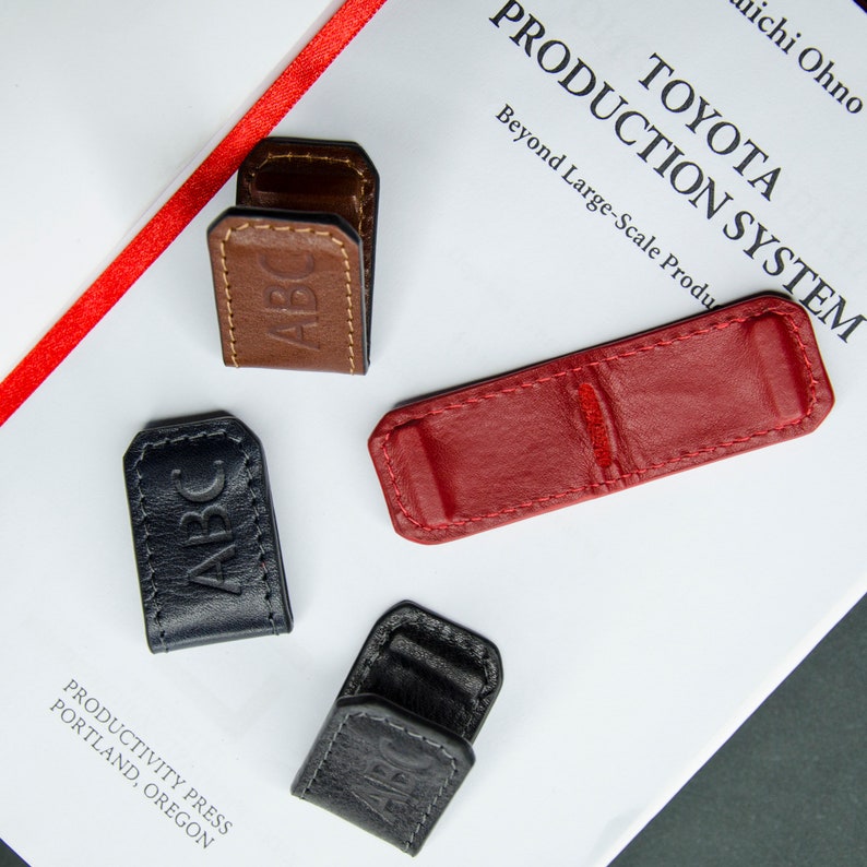 Leather Money Holder Personalized Money Clip Etsy