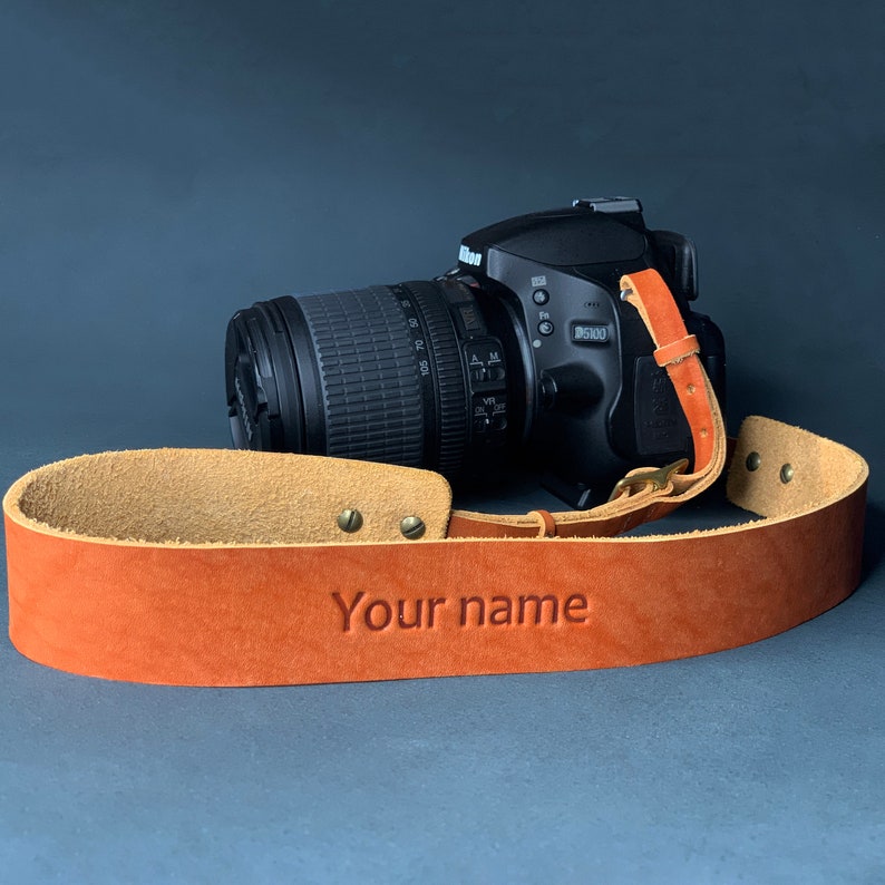 Personalized leather camera strap Leather camera neck strap Binocular strap Photographer gift Personalized gifts