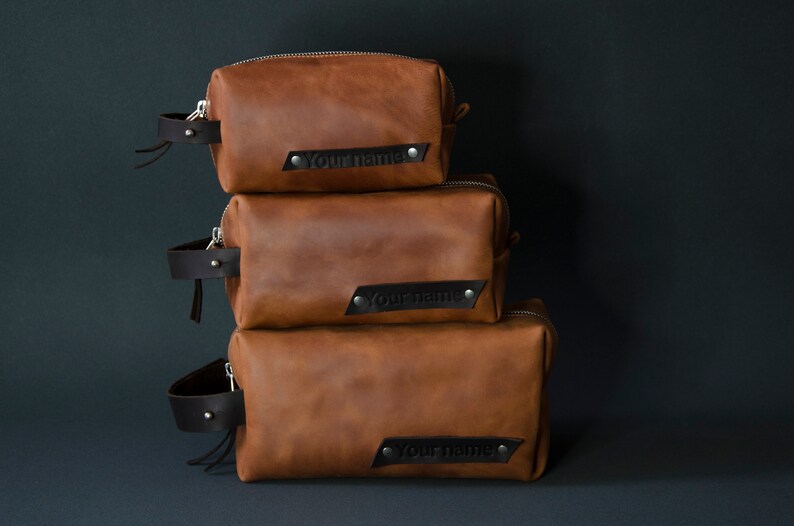 personalized dopp bag