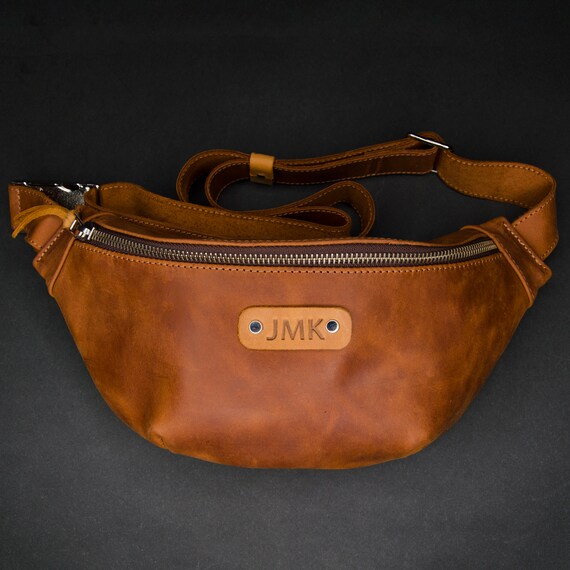 etsy leather fanny pack