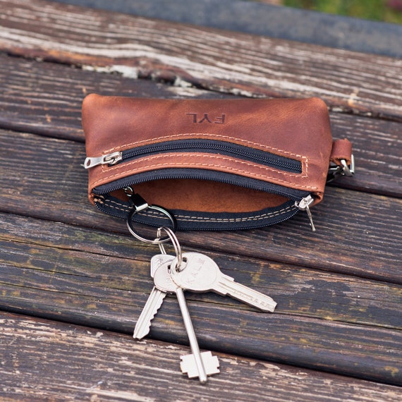 Unisex Leather Keychain wallet, Key Holder, Key storage wallet, Men and  women keychain, Gift for Him or Her