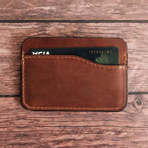 Handcrafted Leather Smart Wallet with AirTag Holder GPS Tracking, Slim Design Perfect Gift for Him and Her image 6