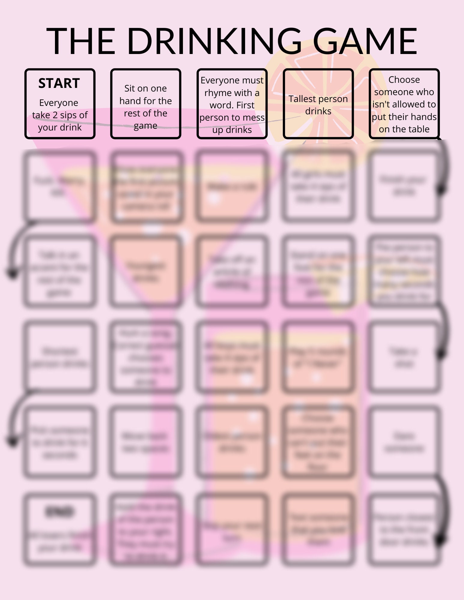 The Drinking Game Etsy