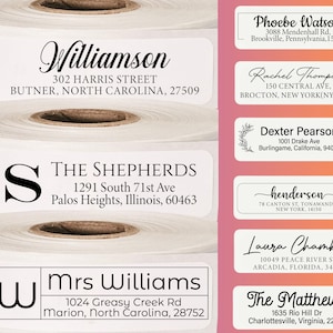 Top Quality Roll Return Address Labels, Return Address Labels, Wedding Address Stickers, Calligraphy Address Labels, ROLL