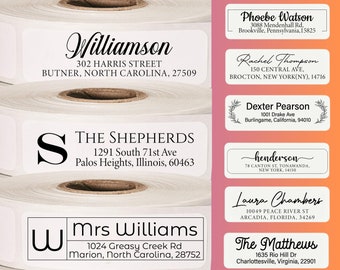 Top Quality Roll Return Address Labels, Return Address Labels, Wedding Address Stickers, Calligraphy Address Labels, ROLL