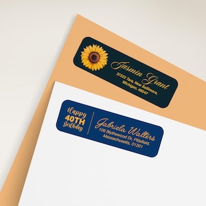 Return Address Labels, Best Quality, Address Stickers, Calligraphy Address Labels, Birthday Address Labels