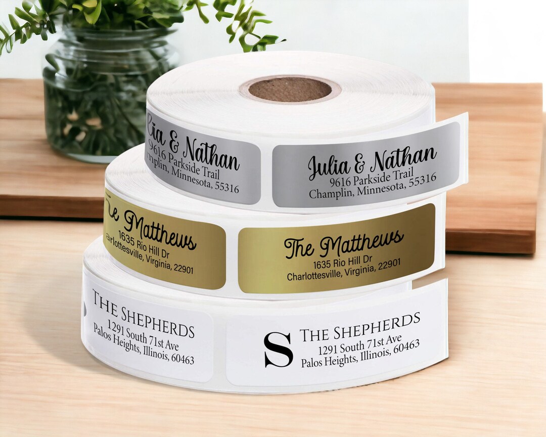 Return Address Labels, Best Quality, Address Stickers, Calligraphy