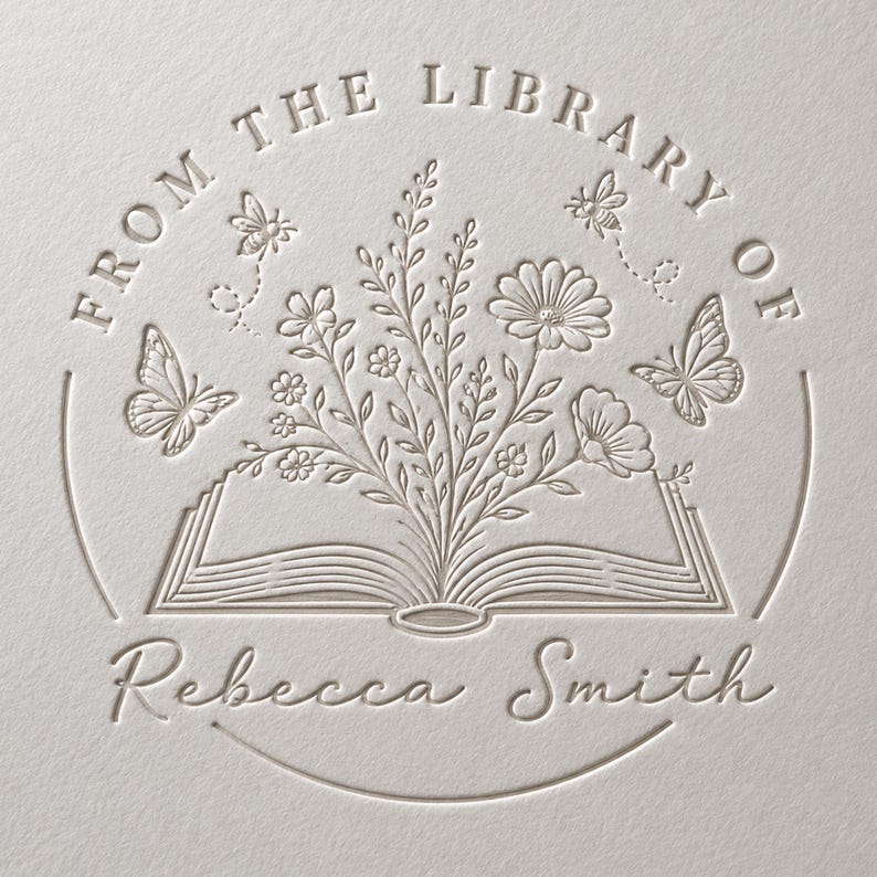 Personalized Book Embosser | Custom Book Embosser | From the Library of ...
