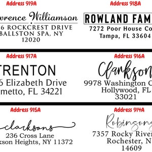 250 Labels High Quality Roll Return Address Labels, Return Address Labels, Wedding Address Stickers, Calligraphy Address Labels, ROLL image 6