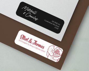 250 LABELS! BEST SELLING Wedding Address Labels - Customizable Invite Stickers | Minimalist Simple Address Labels Roll