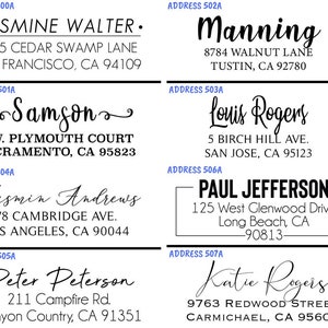 250 Labels High Quality Roll Return Address Labels, Return Address Labels, Wedding Address Stickers, Calligraphy Address Labels, ROLL image 3