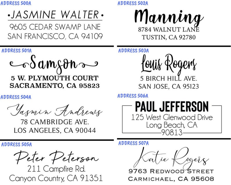 250 Labels High Quality Roll Return Address Labels, Return Address Labels, Wedding Address Stickers, Calligraphy Address Labels, ROLL image 3