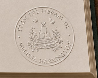 Sello personalizado para libros – Regalo personalizado para amantes de los libros y maestros. Regalo para bibliotecas domésticas.