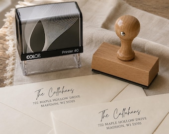 Sello de dirección personalizado, sello de dirección de remitente, sello de dirección autoentintable, sello de domicilio, sello de dirección, sello de boda, sello autoentintable