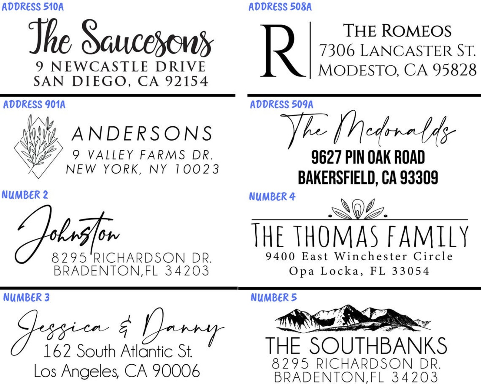 Return Address Labels Clear Address Labels Custom Address Etsy