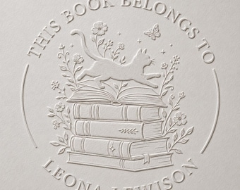 Sello personalizado para libros / Sello de biblioteca personalizado, Sello Ex Libris