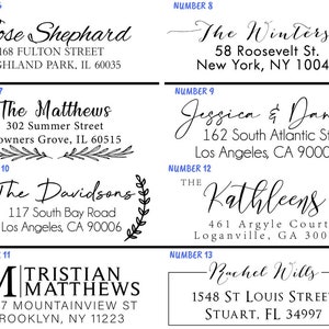 250 Labels High Quality Roll Return Address Labels, Return Address Labels, Wedding Address Stickers, Calligraphy Address Labels, ROLL image 7