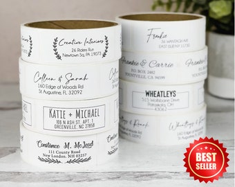 Quality Roll Return Address Labels, Return Address Labels, Wedding Address Stickers, Calligraphy Modern Address Labels On A Roll