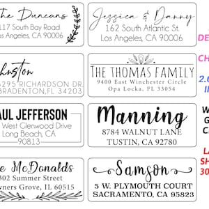 250 Labels High Quality Roll Return Address Labels, Return Address Labels, Wedding Address Stickers, Calligraphy Address Labels, ROLL image 5