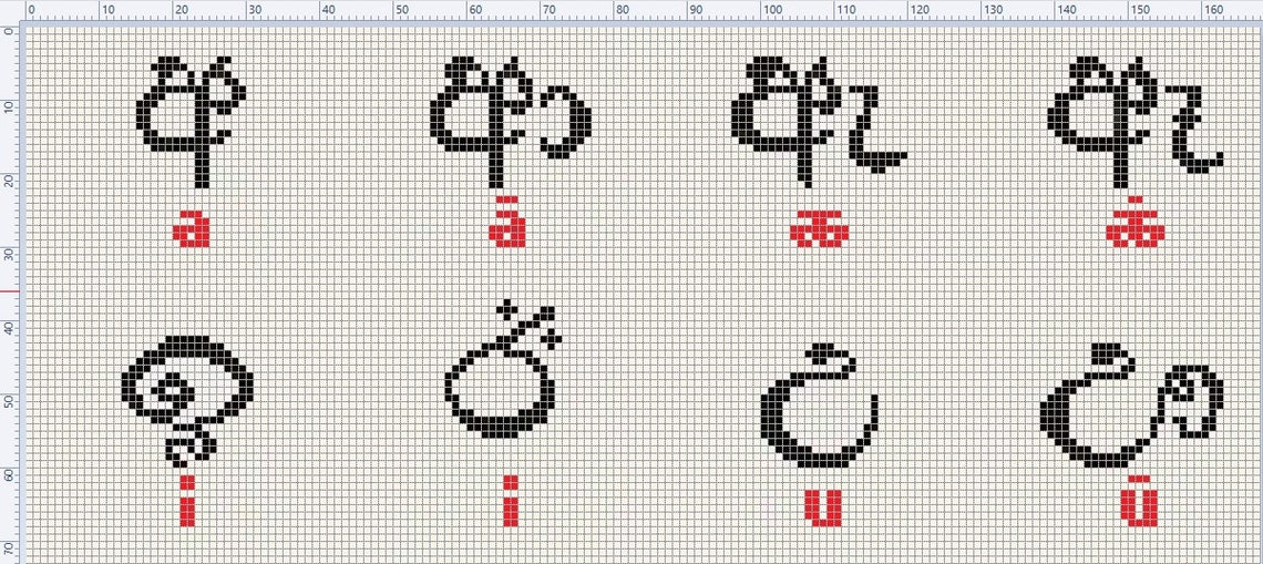 Sinhala Alphabet Cross Stitch PDF Digital Pattern Xstitch Etsy