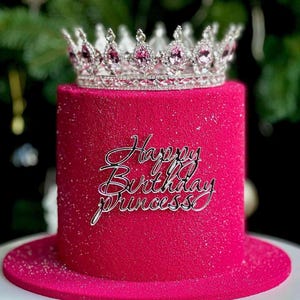 Topper Geburtstag Prinzessin Geburtstag Cake Topper Gold Acril Happy Birthday Geburtstag Tortenstecker Tortenstecker Cake Topper