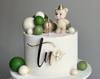 Two Birthday Acrylic Cake Charm Topper |2st Birthday |Age two Cake Topper\Two cake topper,2nd birthday decorations, two decorations,