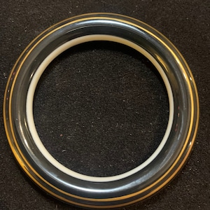 Royal Copenhagen porcelain bangle black and gold