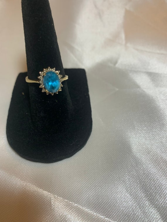 10K ADL Blue Sapphire ring