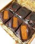 Vegan Mixed Brownies (box of 6) \/ oreo \/ biscoff \/ peanut \/ vegan cake \/ gift \/ treat \/ present \/ plant based \/ birthday \/ reunion gift