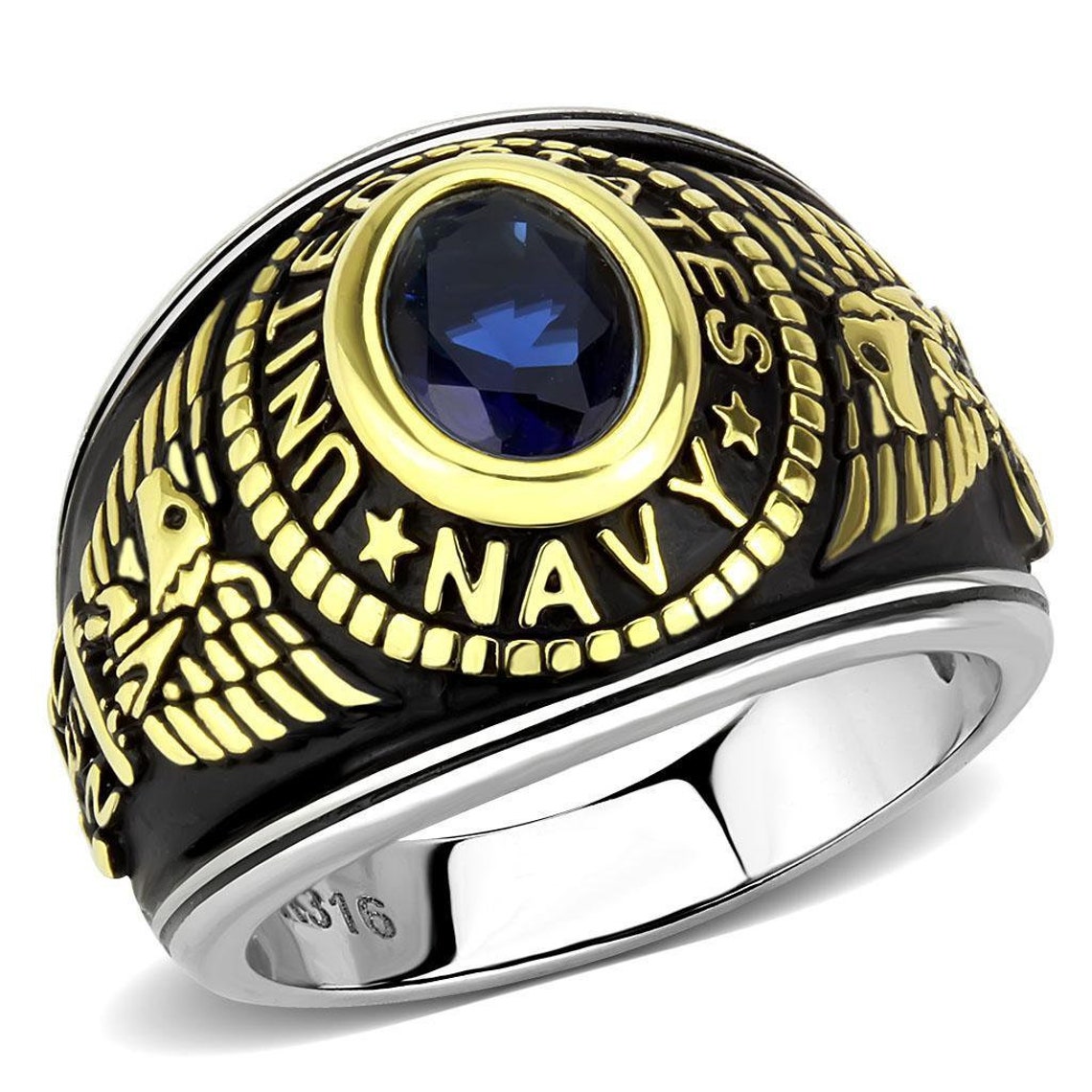 United States Navy Ring Etsy