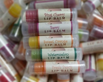 Beeswax & Honey Lip balm - Natural or Scented Flavors - Long Lasting - Healing