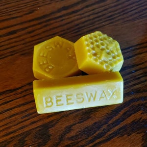 Pure Local Beeswax Blocks | All Natural | Hand Poured | ~1oz Blocks | USA