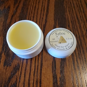 Beeswax & Honey Salve 100% Natural, Great for minor burns, wounds, and dry skin