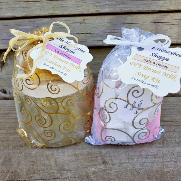 Breastmilk Soap & Lotion Kit Combo | DIY | Use Your Own Breastmilk | All Natural