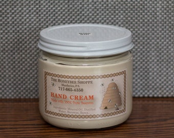 Beeswax Hand Cream - 12oz - Natural Heavy - Rich Moisturizer