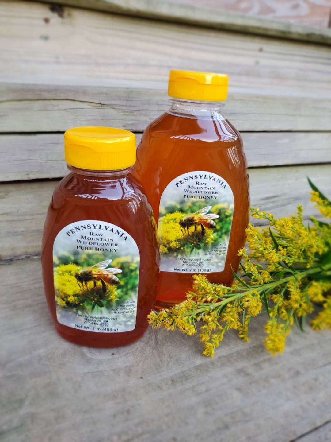 RAW Honey Pennsylvania Pure Mountain Wildflower Honey Unfiltered Etsy