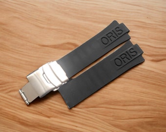 24x11 mm rubberen band voor Oris Aquis horloge siliconen duikerband