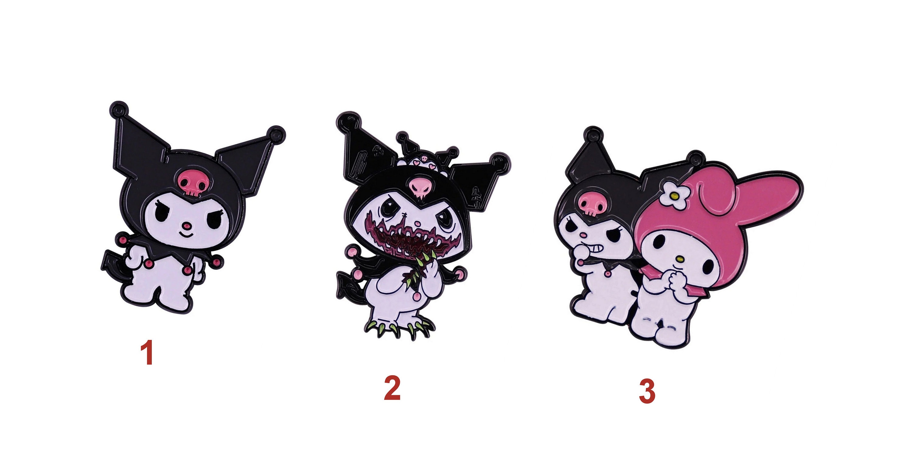 Anime My Melody Enamel Pin Kuromi Enamel Pin Anime Jewelry - Etsy