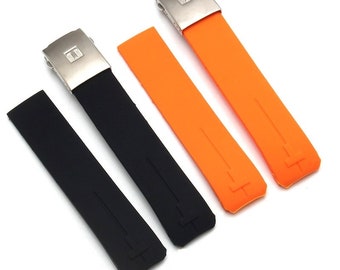 Rubber Strap for Tissot T-Touch T013/T047/T091/T33 Watch, 20mm/21mm Band for Tissot
