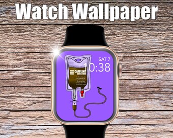 Caffeine Injection Apple Watch Wallpaper, Apple Watch face, watch face cover, Watch Background, doctor, Apple Watch design, fun